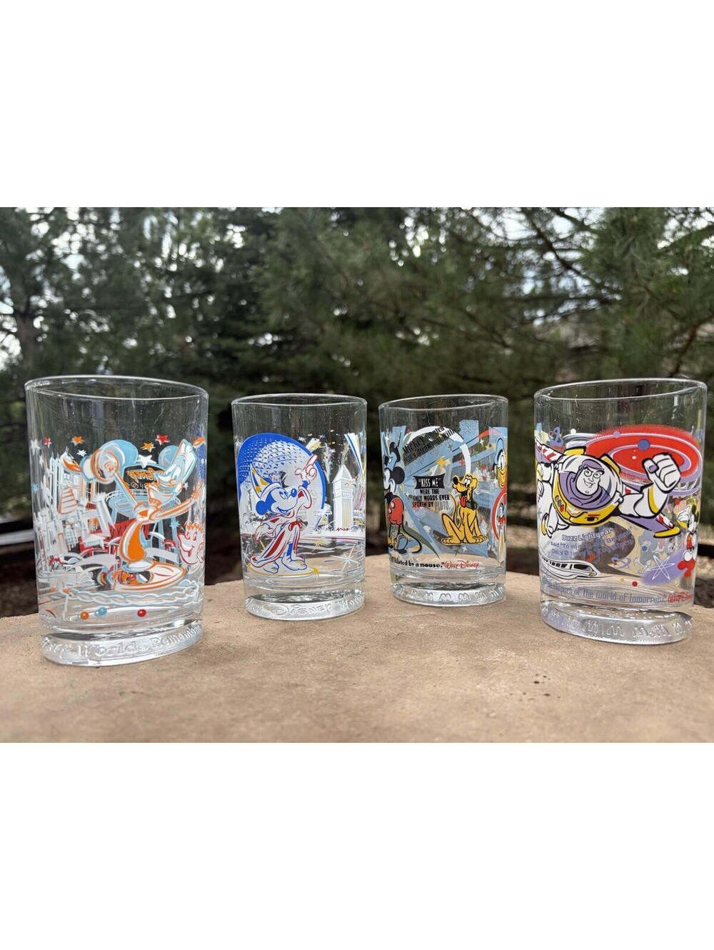 Vintage McDonald's 100 Years Of Magic Disney Glasses - SET OF 4